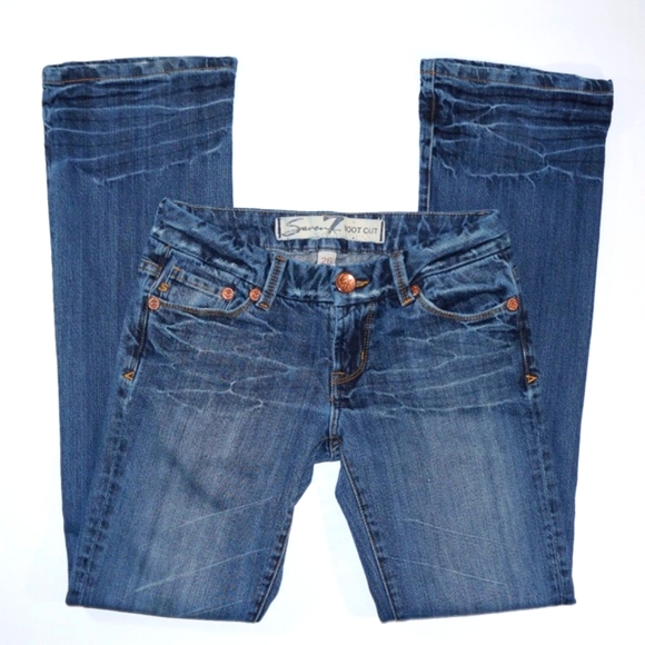 SEVEN7 Low Rise Boot Cut jeans size 26 - Picture 1 of 6